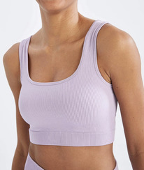 DeFacto Fit SEAMLESS Bisiklet Yaka Bra Mor