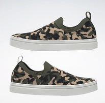 reebok OnLux Slip-On Womens Walking Shoes Army Green / Black / Stucco