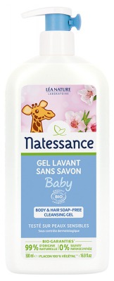 cocooncenter Natessance Baby Body & Hair Soap-Free Cleansing Gel Organic 500ml