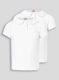 Tuclothing White Jersey Polo 2 Pack (3-12 Years) ���