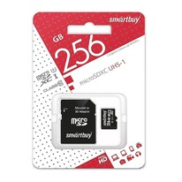 ����� ����-������ MicroSD 256 �� Smart Buy +SD ������� (class 10) UHC-1