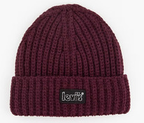 Levi  LEVIS LOGO CHUNKY BEANIE Regular Purple - Purple