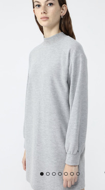 Lefties VESTIDO DE PUNTO GRIS MEDIO