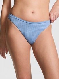 Victoriassecret Seamless High-Leg Thong Panty Regatta Blue (16M7)