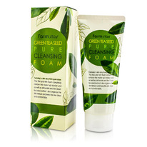 ����� ��� �������� � ������� ���� FarmStay GREEN TEA SEED PURE CLEANSING FOAM