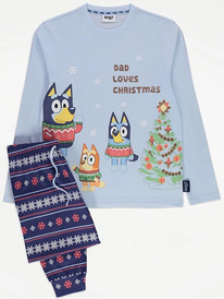 ASDA Bluey Christmas Dad Matching Family Pyjamas