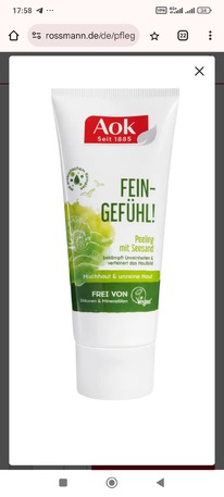 rossmann Aok Feingefhl! Peeling mit Seesand