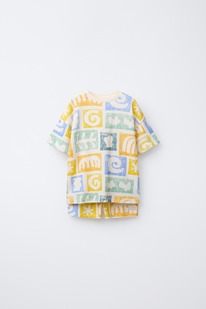 zara 2-6 JAHRE/ SCHLAFANZUG MIT FORMENPRINT