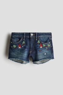 hm Denimshorts mit Stickerei