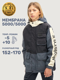 NIKASTYLE Куртка 4м4725 4м4725 черный/графит NIKASTYLE Куртка 4м4725 4м4725 черный/графит