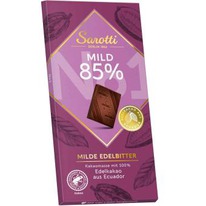worldofsweets Sarotti Mild 85% Milde Edelbitter 100g
