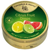 worldofsweets Cavendish & Harvey Citrus Fruit Drops 200g