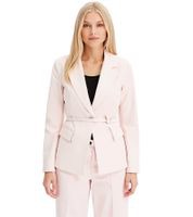 outlet46 stylischer Damen Ausgeh-Blazer mit Grtel Business-Blazer Baumwoll