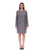 outlet46 Damen nachhaltiges Kleid mit Schulterpolstern Business-Kleid mit Wollan