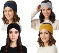 outlet46 ZWILLINGSHERZ Strick-Stirnband Kaschmir-Stirnband Kopfbedeckung Feinstr