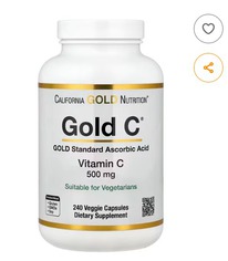 California Gold Nutrition, Gold C,  C  USP, 500 , 240 