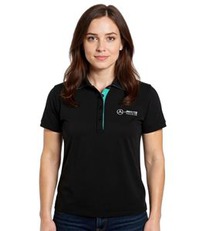 outlet46 Mercedes-Benz AMG Petronas F1 MAPF1 Polo Damen Baumwoll-Shirt Polo-Shir