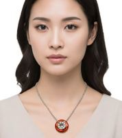 outlet46 Urbane Calvin Klein Spin Damen Halskette mit Rad-Anhnger Mode-Sch