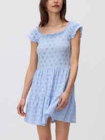 reserved Minikleid mit Lochmuster