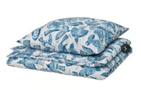ikea BITTERSTA Bettwsche-Set, 2-teilig, hellgrau/blau, 140x200/80x80